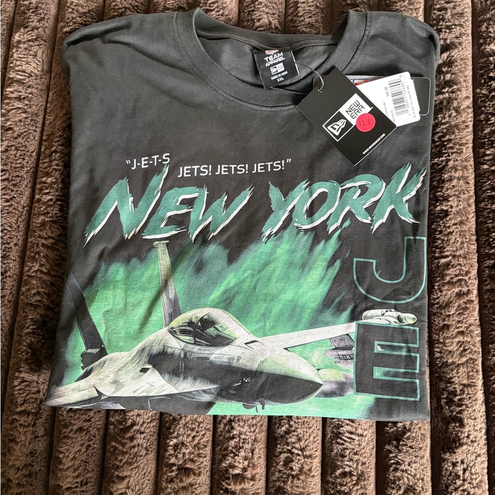 Brand New Men’s Size 2XL New York Jets Graphic Tee - Black/Green